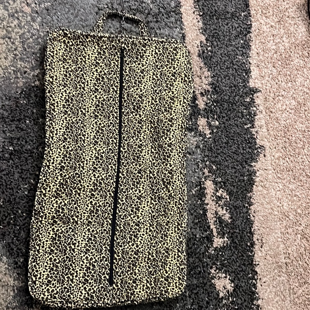 Leopard Print Garment Bag